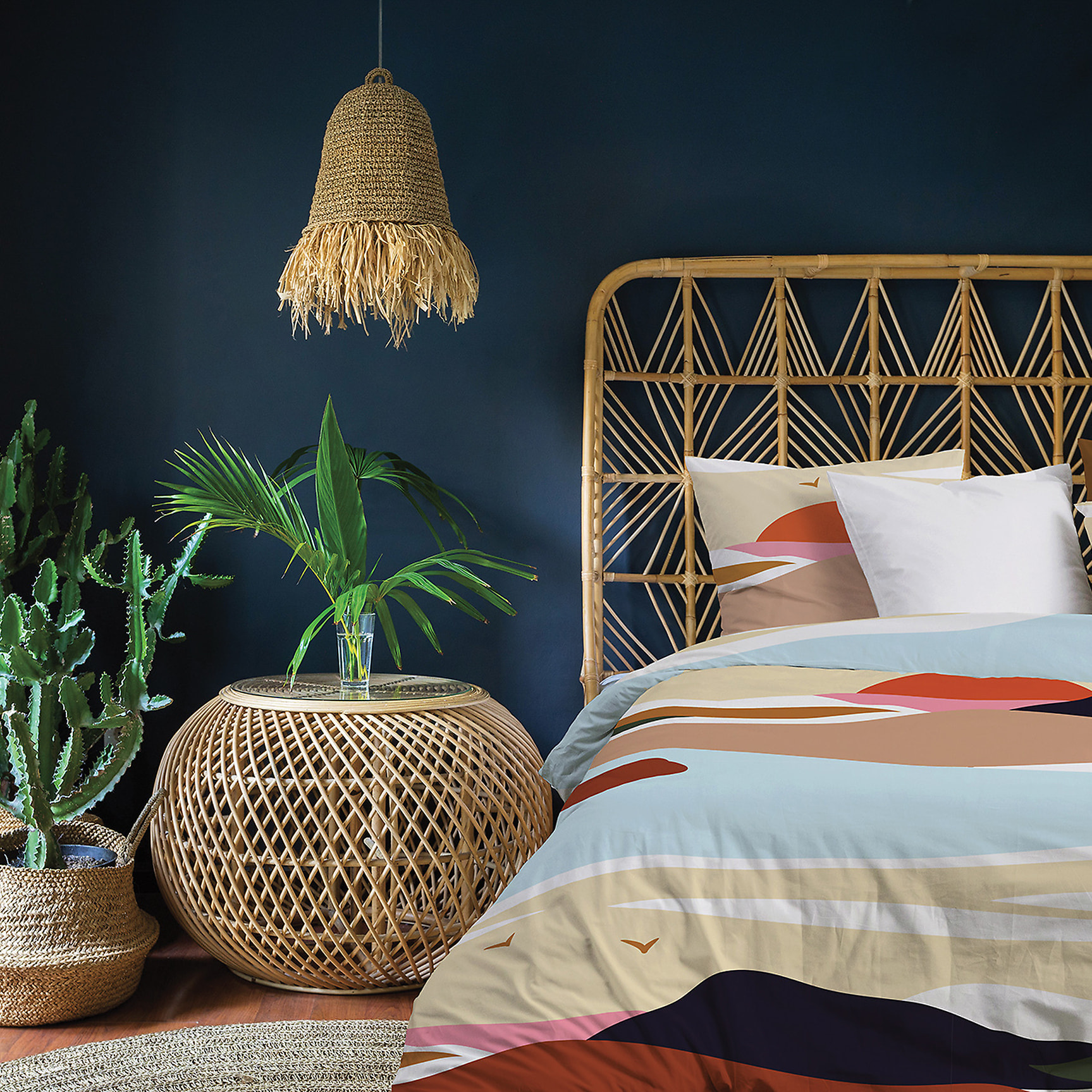 Parure Housse De Couette 3pcs 100% coton 47fils Safa