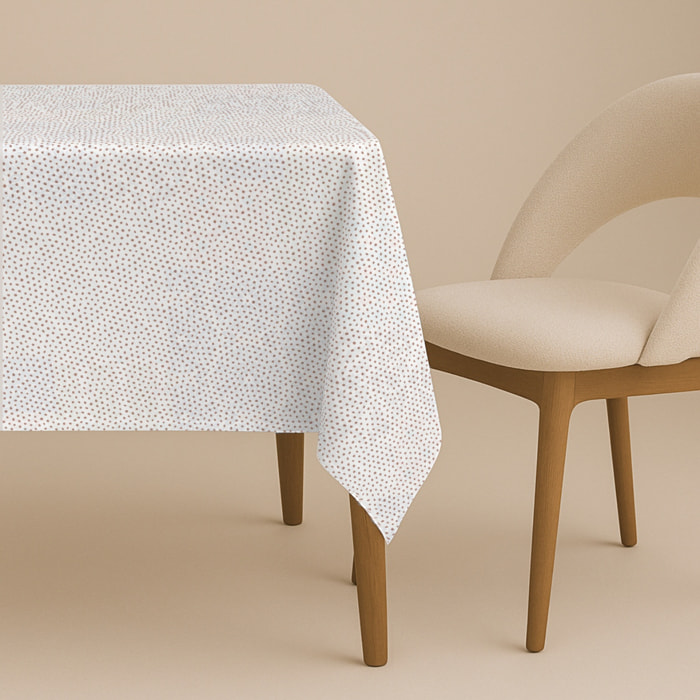 Naturals - Mantel de Tela Estampado - Antimanchas - 100% Algodón - Half panamá - Turkana Terracota Small