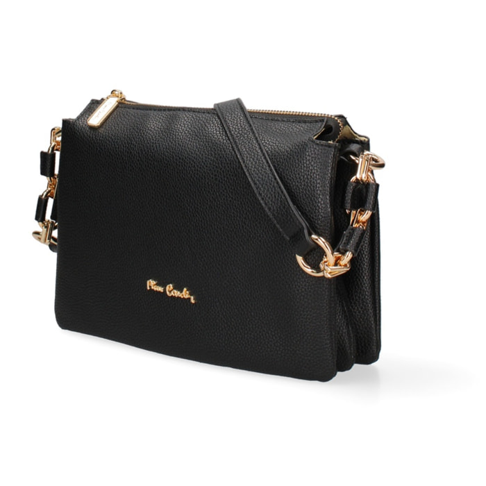 Borsa a spalla da donna Made in Italy - Modello Brunilde Lux - 100% pelle - 24.0 x 18.5 x 12.0 cm