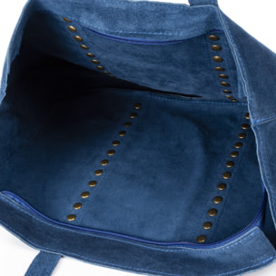 Alonte borsa a spalla per donna. Pelle scamosciata autentica.