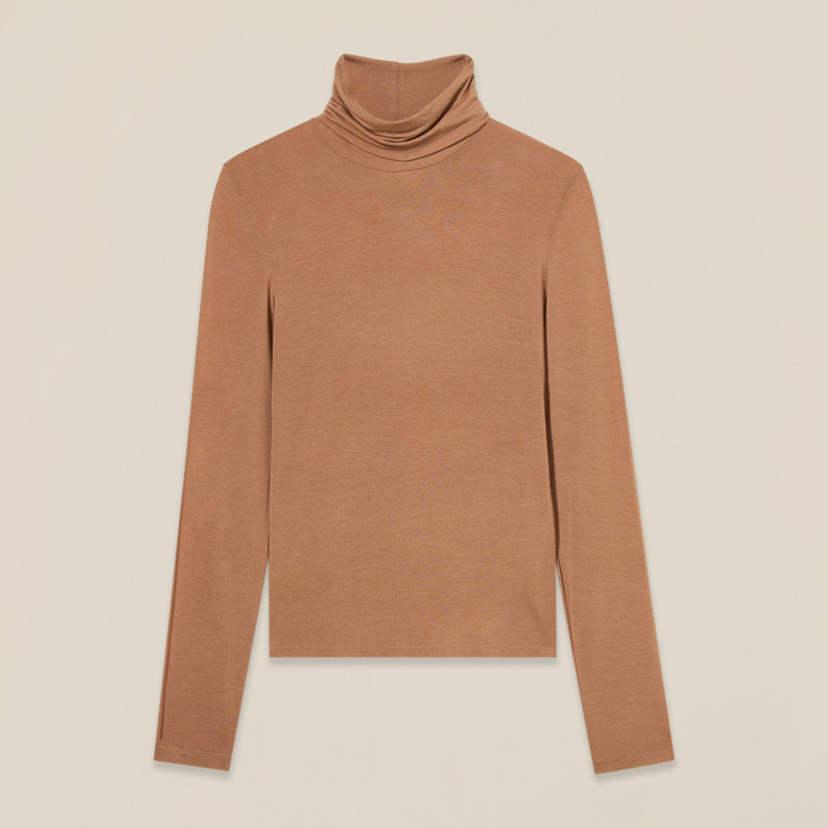 Oltre - T-shirt dolcevita misto cashmere - Beige