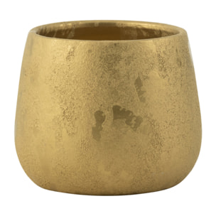 J-Line cache-pot round terra -  céramique - or - small