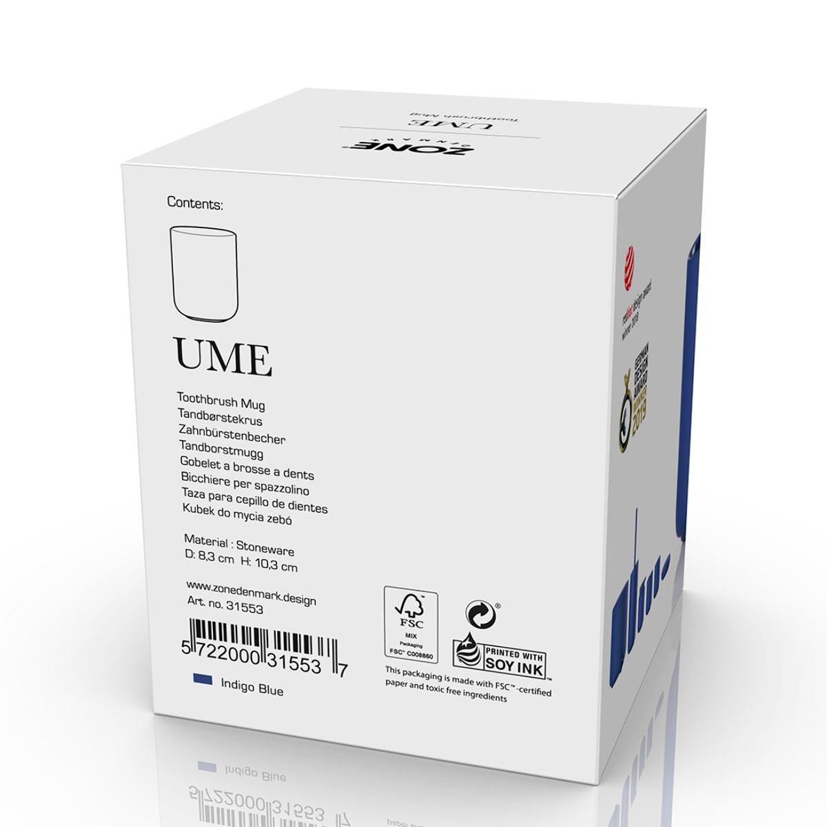 Gobelet pour brosse à dents Ume