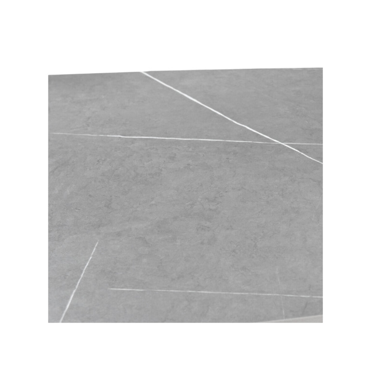 Table haute 140 x 70 cm en céramique marbrée avec pieds en métal - TREIVE