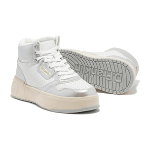 Zapatillas Altas Abotinadas de Mujer High Court Basic Silver / Silver D.Franklin