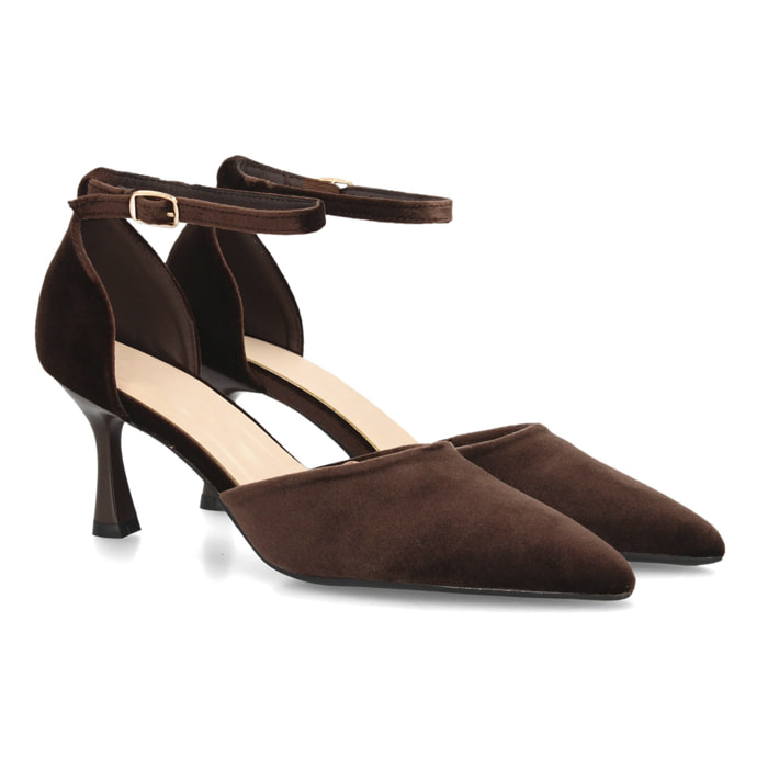 Zapato elegante con tiras aterciopelado