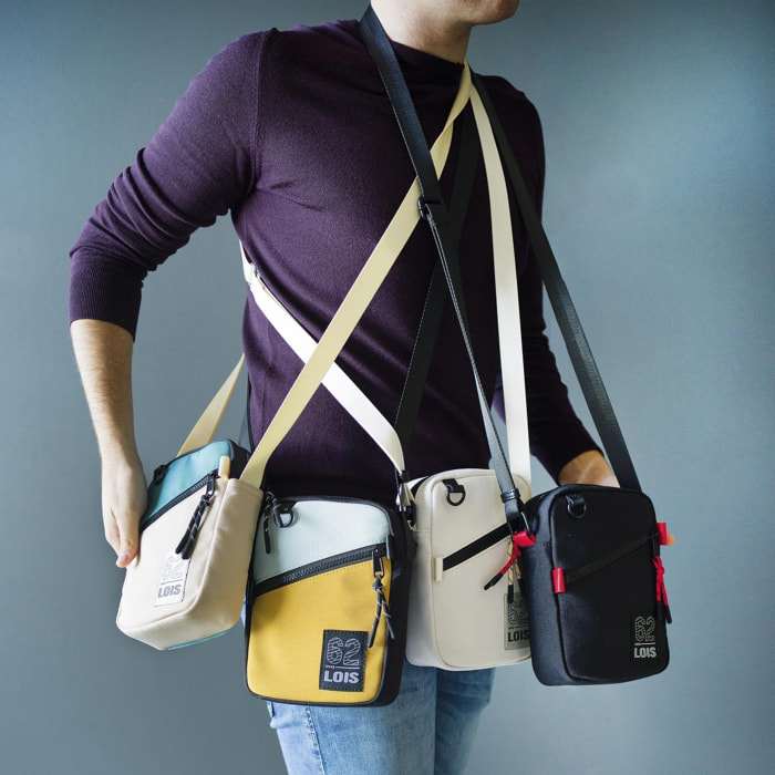 Bandolera Hombre Vegana Lois Cedar Crudo