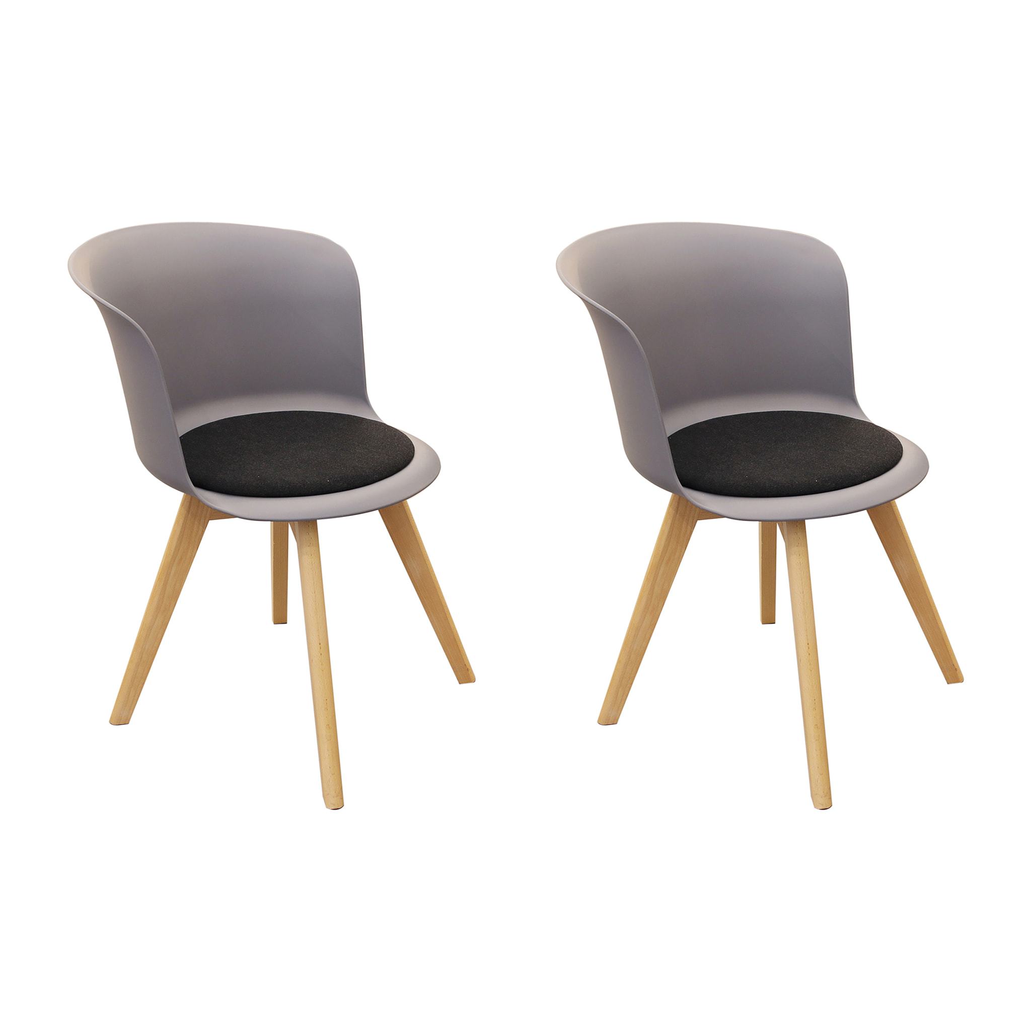 Chaise Enko Gris - Lot De 2