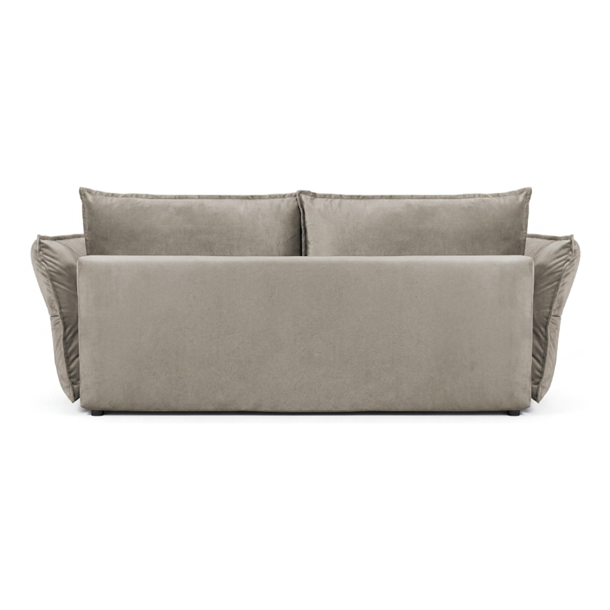 Canapé Velours Droit Convertible Verduro - 3 Places