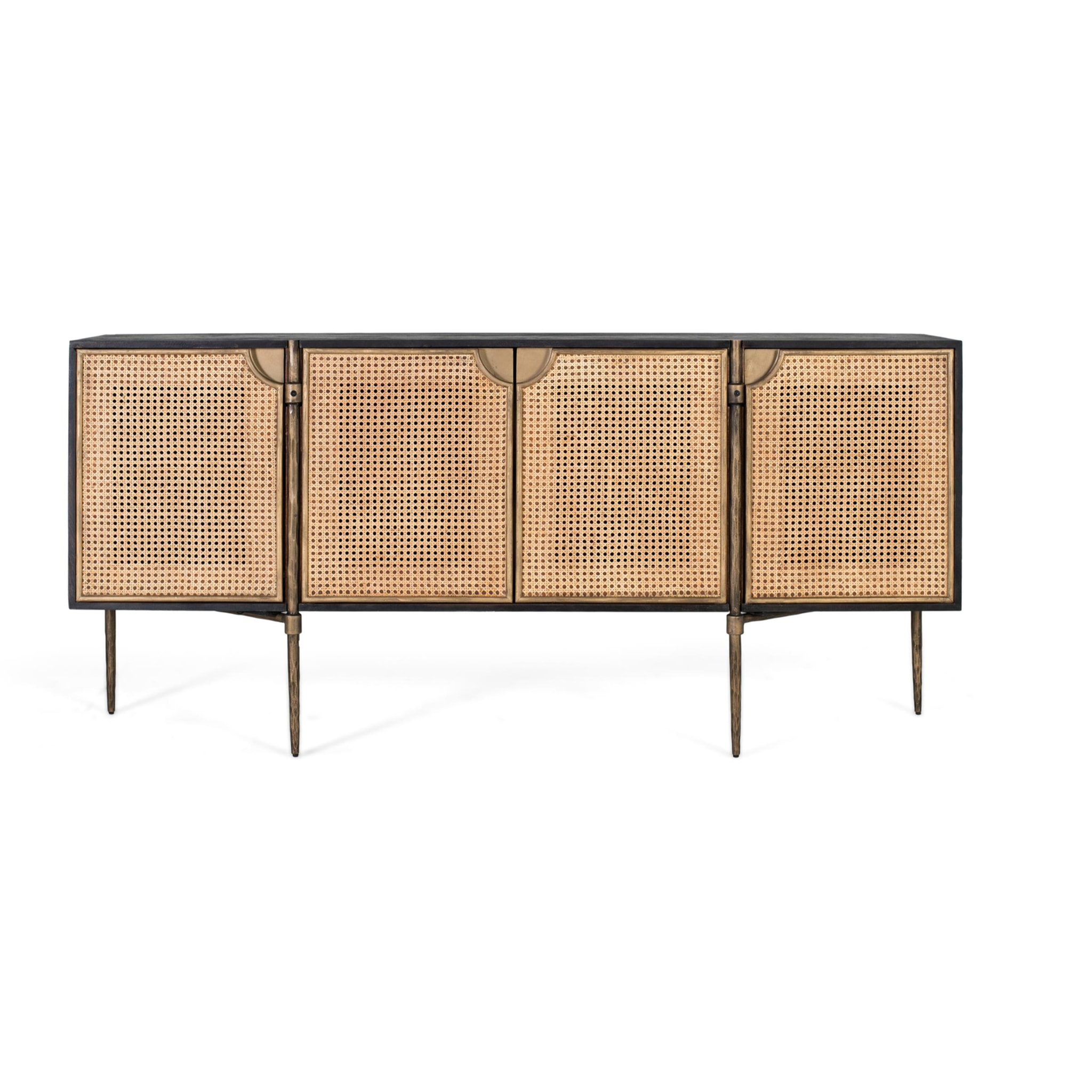Aparador de Madera de Mango Estilo Contemporáneo Artesanal