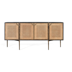 Aparador de Madera de Mango Estilo Contemporáneo Artesanal