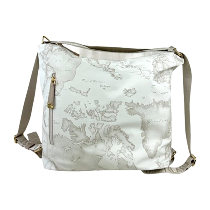 Alviero Martini 1a Classe Borsa Sottospalla/Zaino Donna Bianco Geo