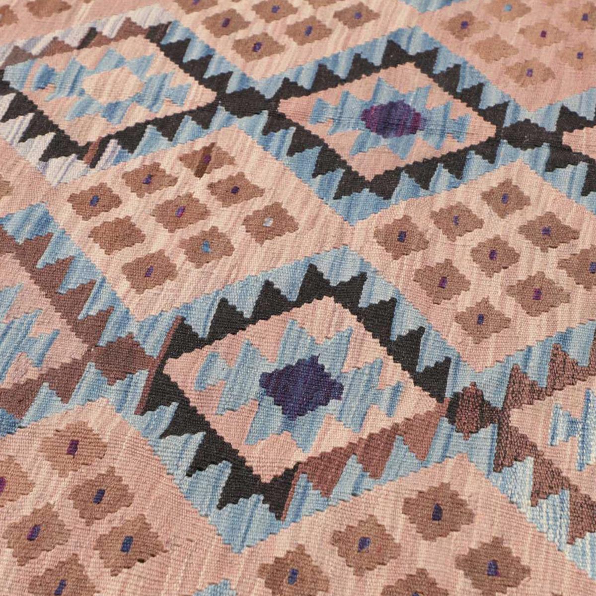 Tapis kilim au motif ethnique, tissé plat, laine, ZOJUBEF