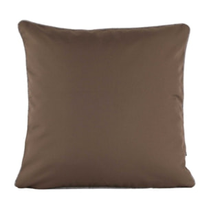 Coussin carré outdoor uni - Taupe