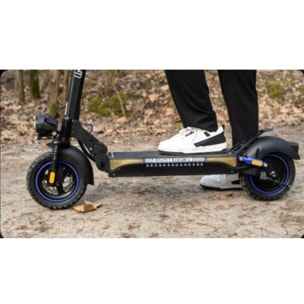 Trottinette électrique puissante tout-terrain UrbanGlide E-Cross ONE  Bleu 800W, autonomie 60km, pneus 10" off-road