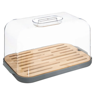 Boîte à pain "Fresh Eat" gris 29cm