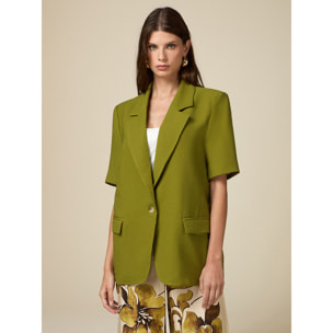 Oltre - Blazer de mangas cortas - Verde