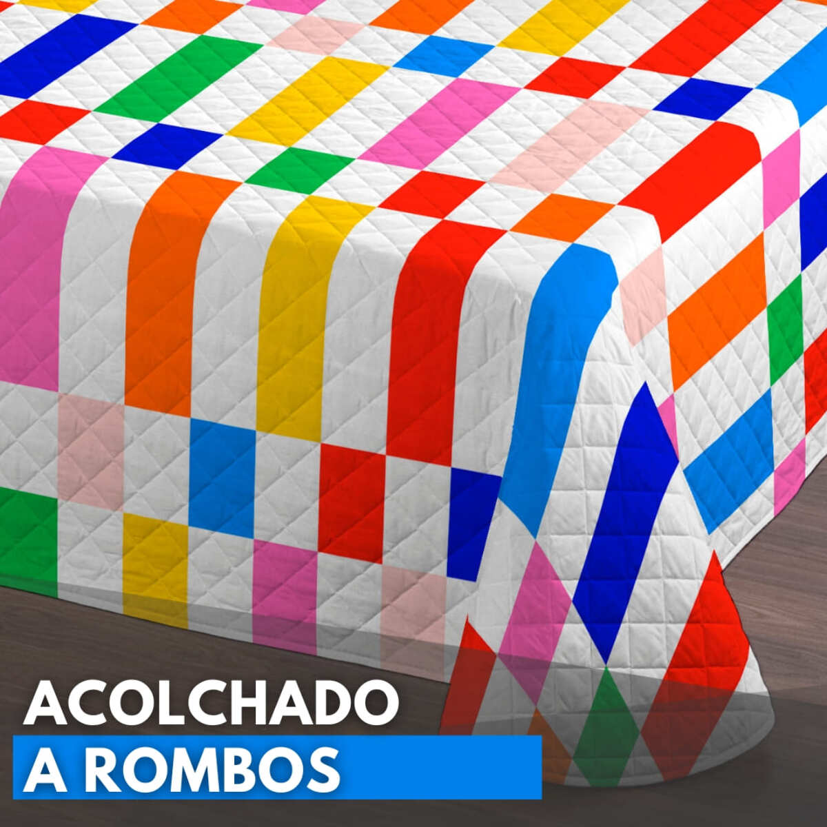 Colcha Bouti Estampada - Reversible - 100% Poliéster - Microfibra - 70 gr/m² - Party