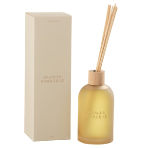 J-Line Bâtonnets parfumés Accords Essentiels - Oranger Ensoleillé - jaune - 250ml