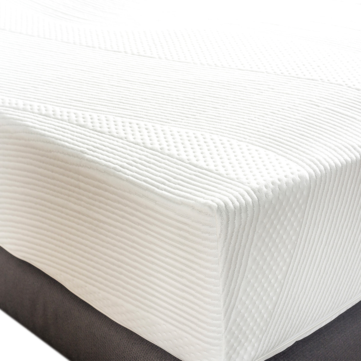Matelas Paris, Soutien Ferme, 24 cm, Mémoire de Forme & Mousse Haute Densité, Fabrication Française, Déhoussable