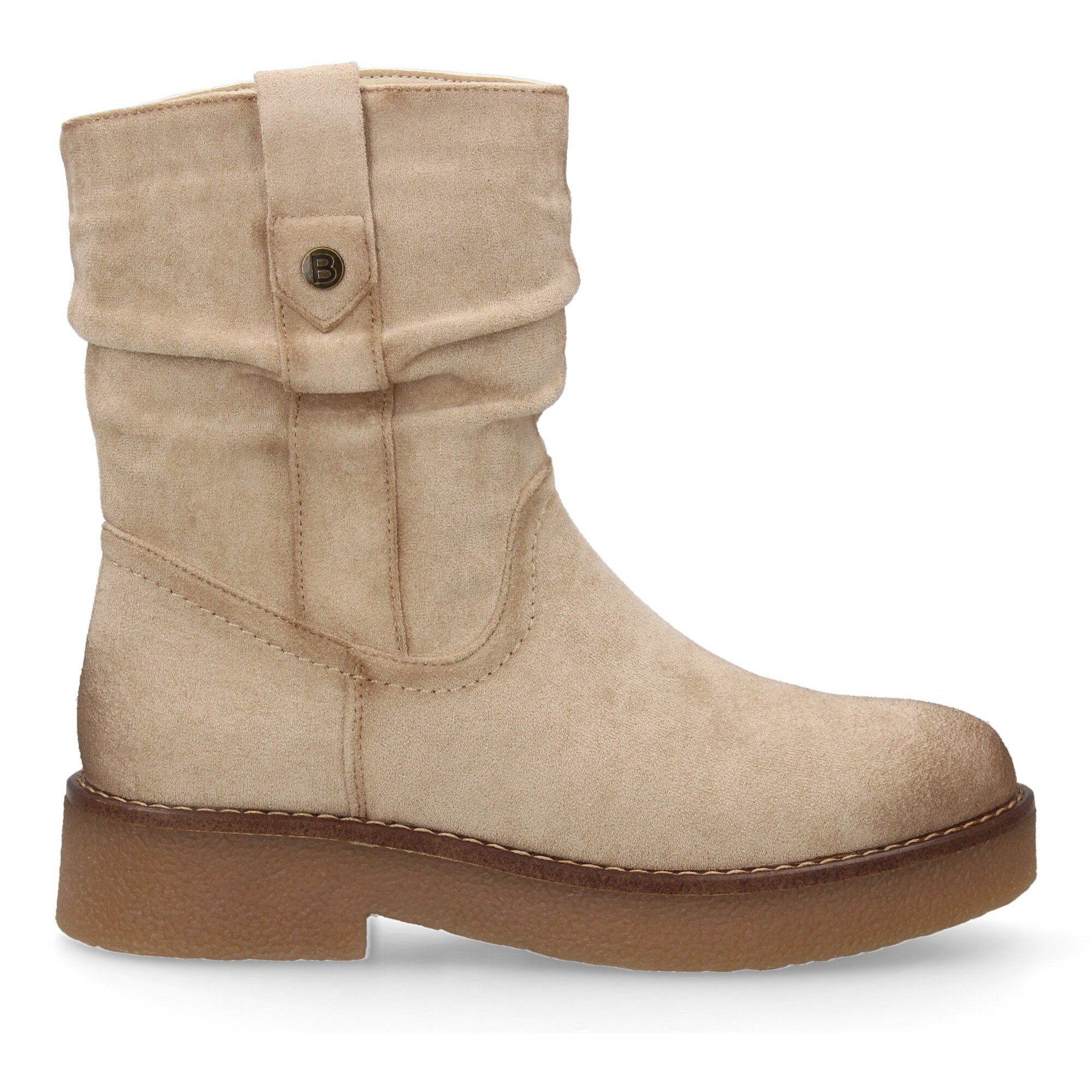 Botines planos para Mujer, cómodos y elegantes, diseño moderno con caña arrugada