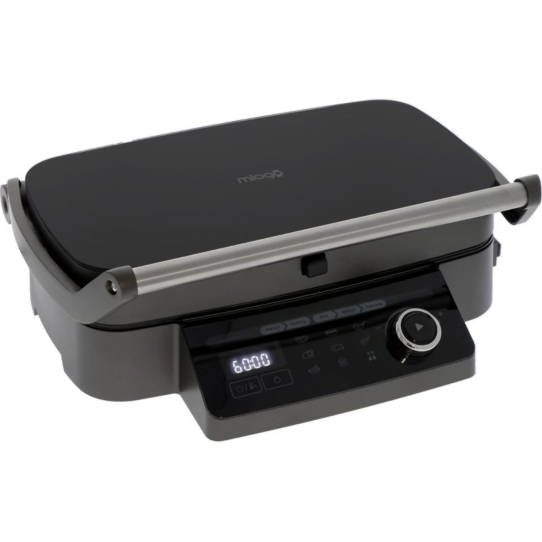 Grille-viande MIOGO MMG1 noir plaques amovibles, 36x20 cm