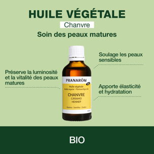 Pranarom - Huile Végétale de Chanvre - Bio - 50 ml