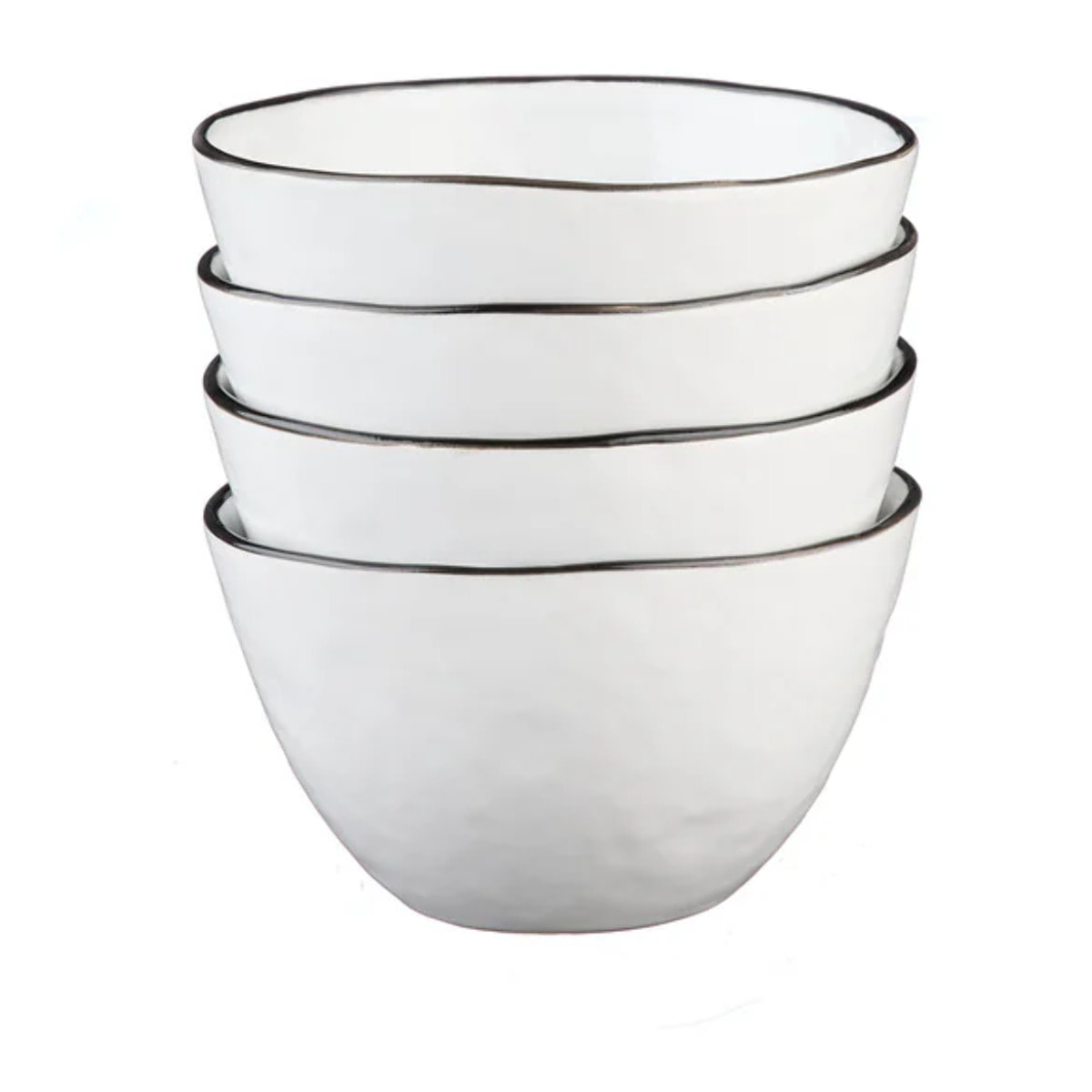Bol PURE Ø12cm - 4 pièces - Blanc Neige