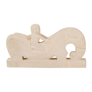 Figura Caballo  Blanca 42x6x22 Cm