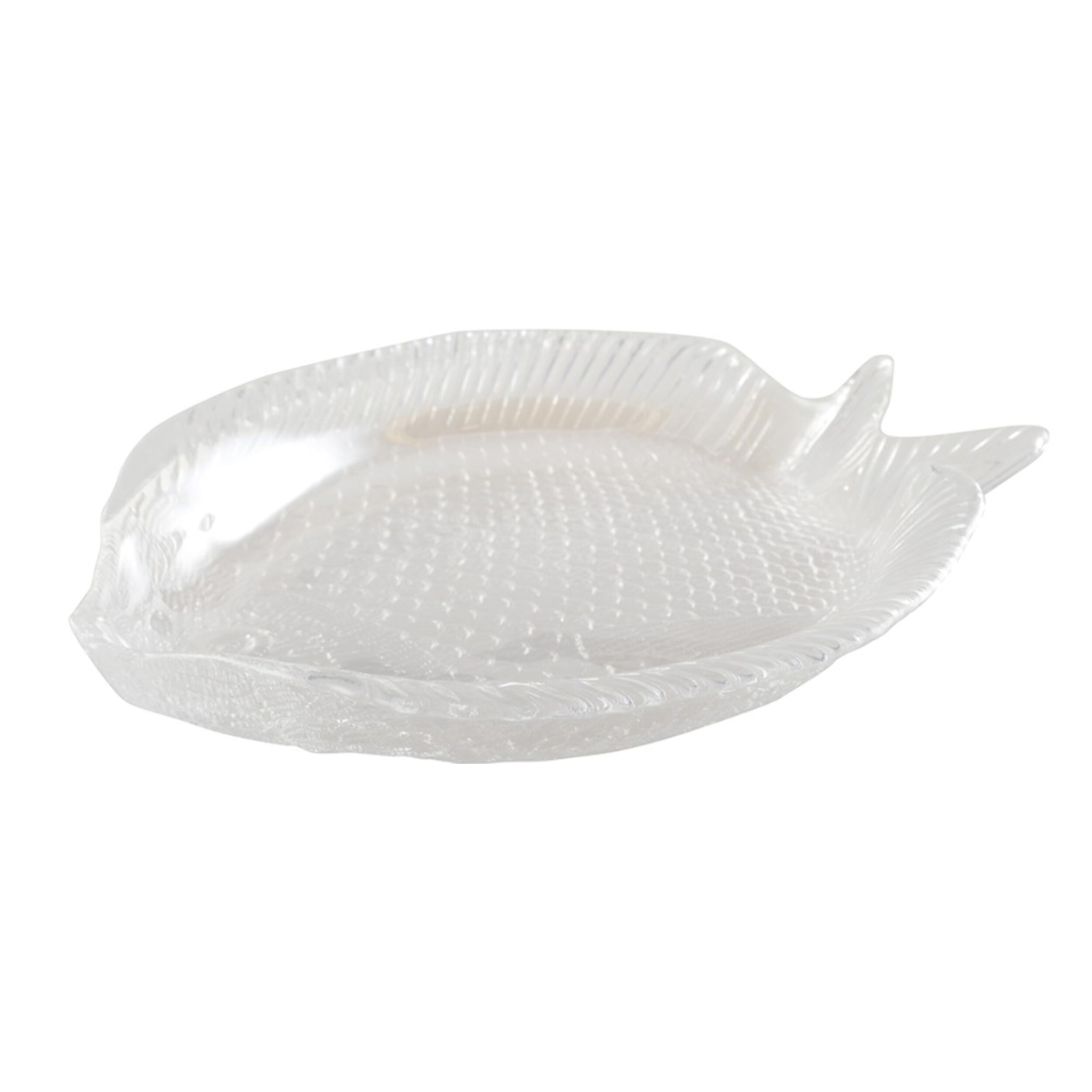 COUPELLE POISSON EN VERRE LUSTRÉ 26X22.5CM