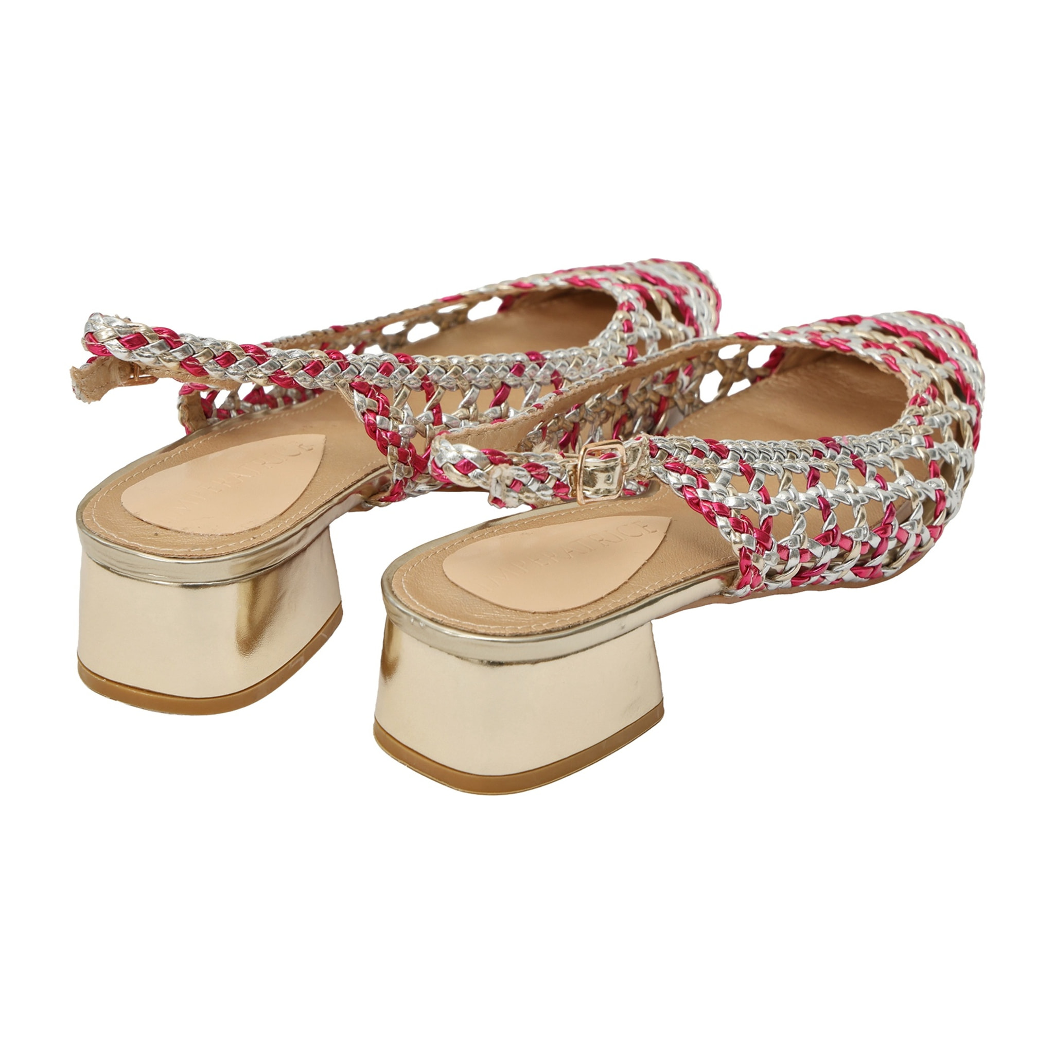 Sandali intreccio - tacco 4,5 cm