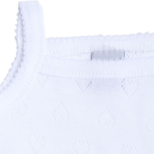 Body bebé tirantes finos calado corazón