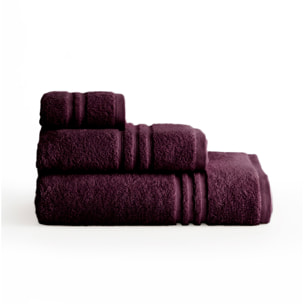 Set de serviettes éponge 100% Coton Éponge Peigné - 700 g/m2 VIOLET