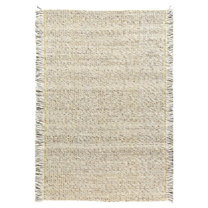 Tapis salon et chambre fait main en laine motif faux uni JOVA