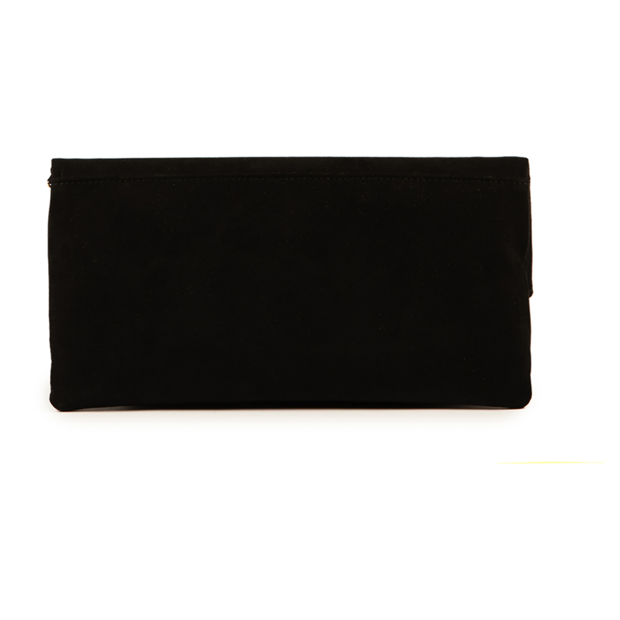 Clutch elástico de microfibra negro