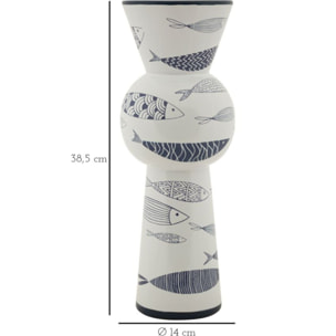 VASO CERAMICA FISH TALL CM Ø 14X38,5
