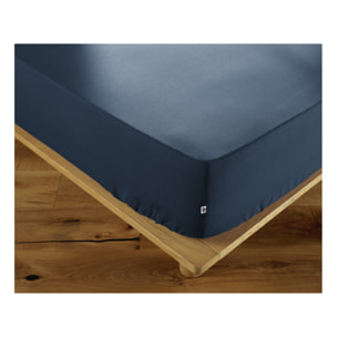 Drap housse 180 x 200 cm en coton avec bonnet H. 30 cm - AMBRE
