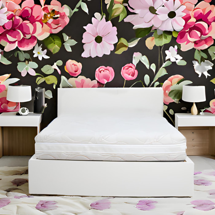 Materasso Ginflex Matrimoniale 160x190 Memory Foam 4 Strati Sfoderabile Altezza 26cm Doppia Zip Con Tessuto Antiacaro e Fascia Traspirante 3D (Antiacaro - Anallergico - Antibatterico - Ergonomico)