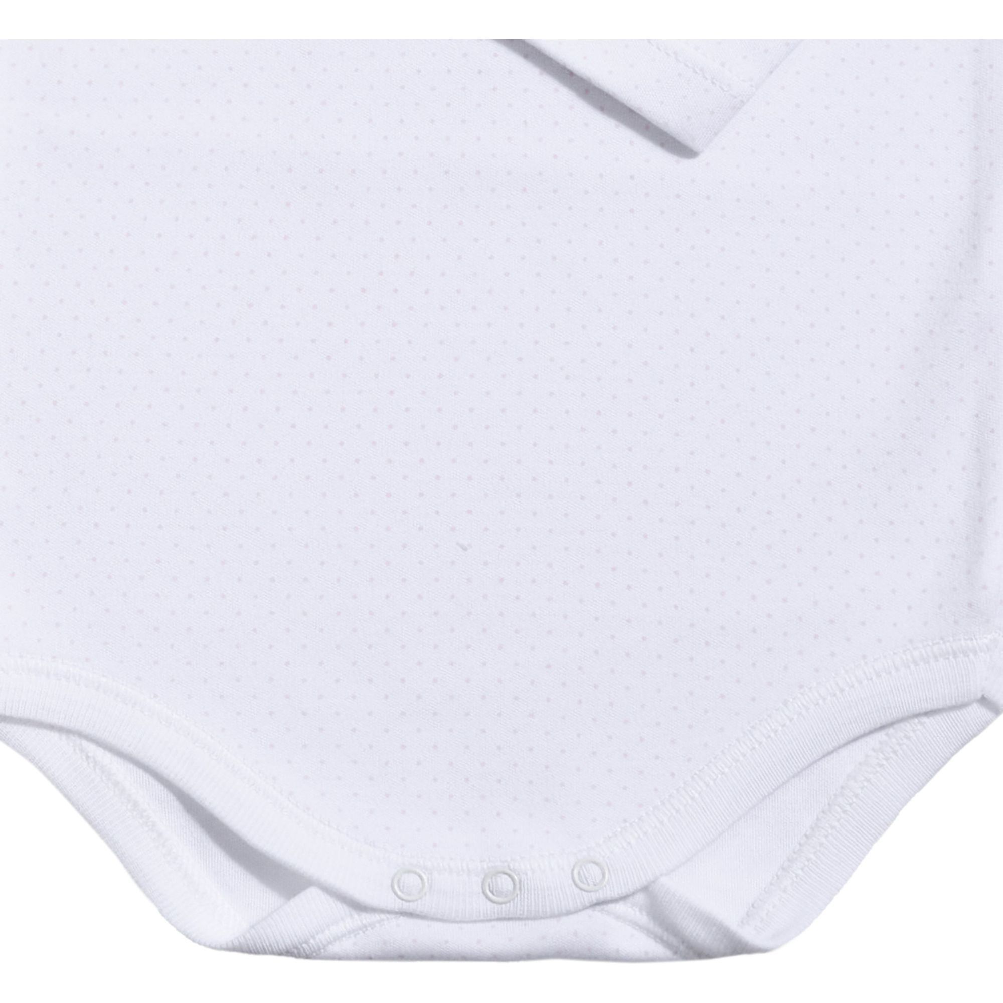 Body bebé manga larga cuello topos