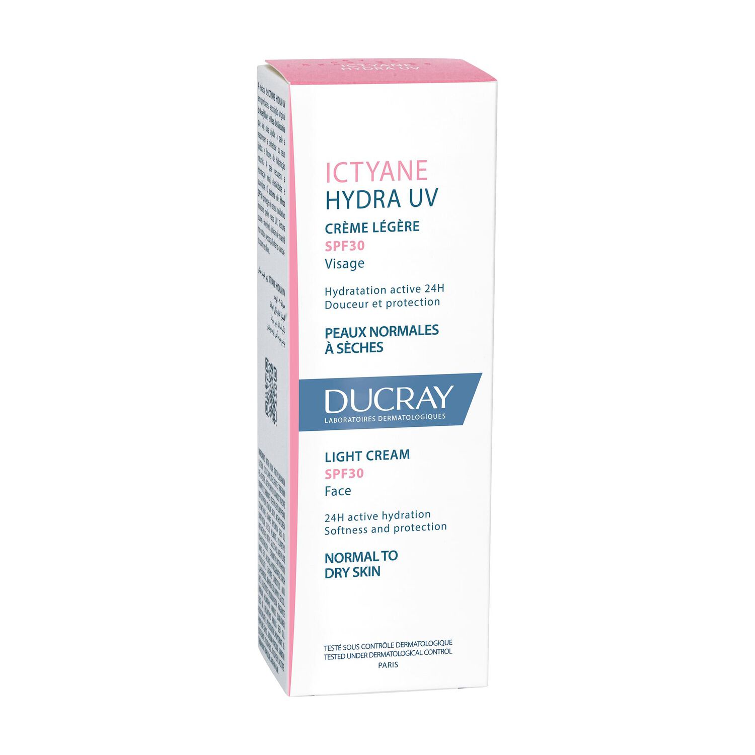 Ictyane Hydra UV SPF30 - Crème Légère Visage Peaux Normales à Sèches 40 ml