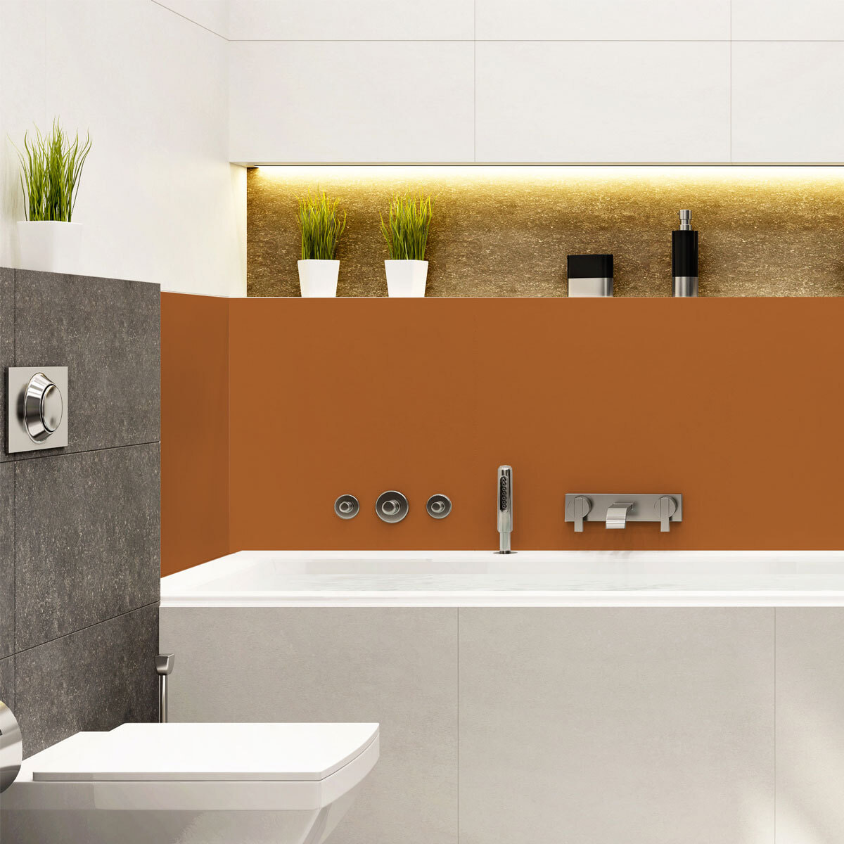 Rouleau adhésif décoratif Vinyle au Mètre - Noisette - Sticker Lavable Imperméable Mur Cuisine Meubles