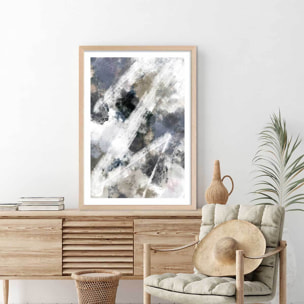 Affiche Facet zag Affiche + cadre en bois - Chêne