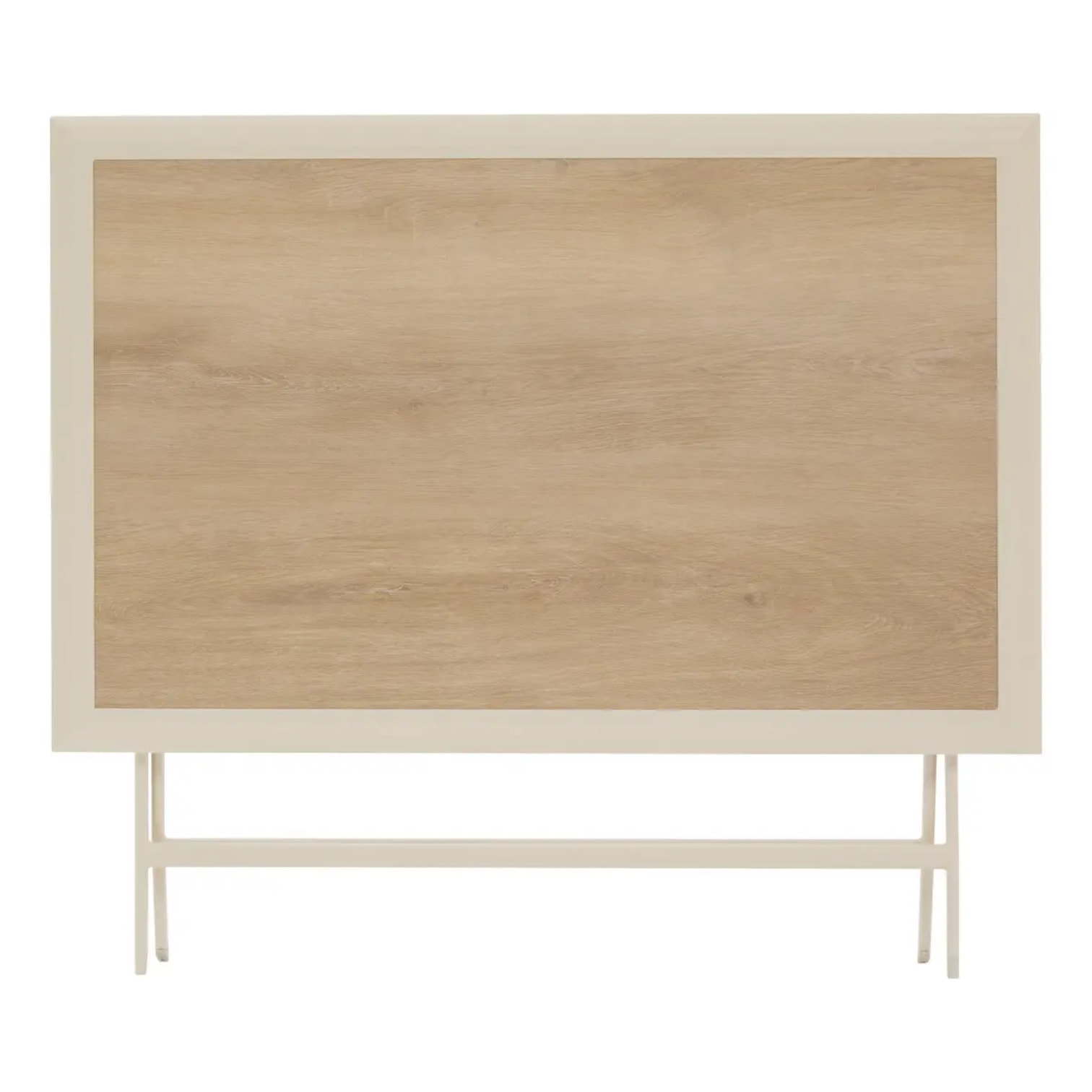 Table de jardin 4 places Azua pliable beige 110x71cm