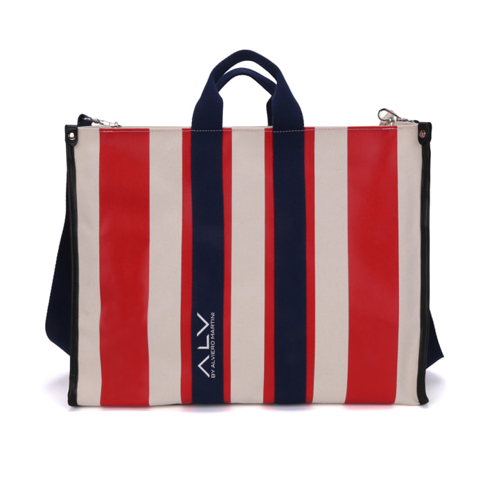 Borsa Shopper  da donna Textile Prodotto Vegano 44x34x18 cm