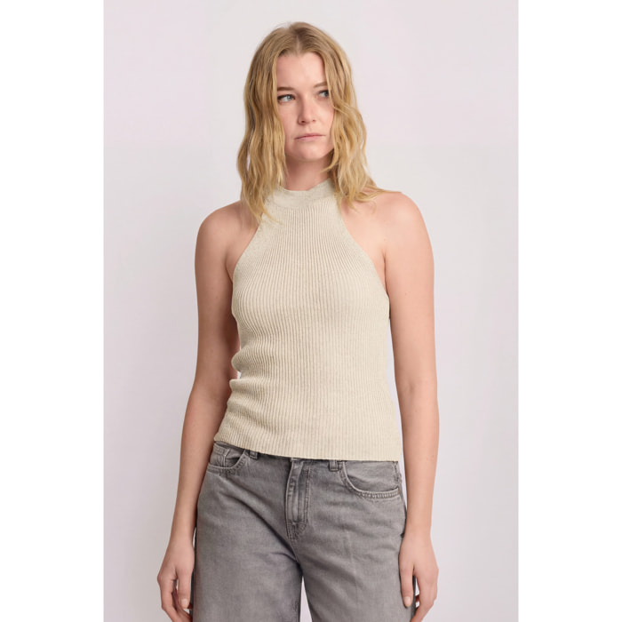 Kocca - Top con scollo all'americana Donna, Tinta unita, Scollo americano