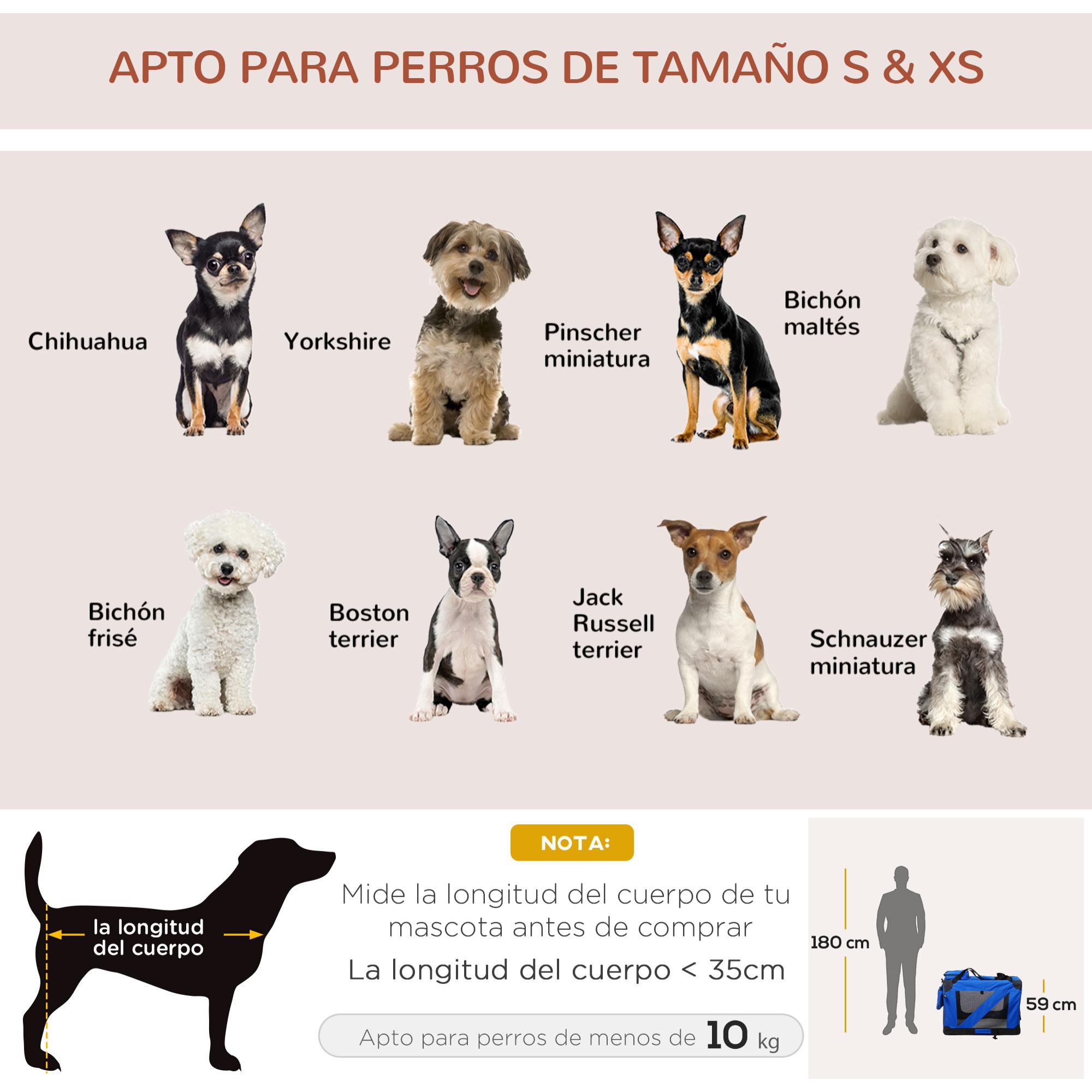 Transportin Bolsa Mascotas de Acero Oxfrod 60x42x42cm Azul