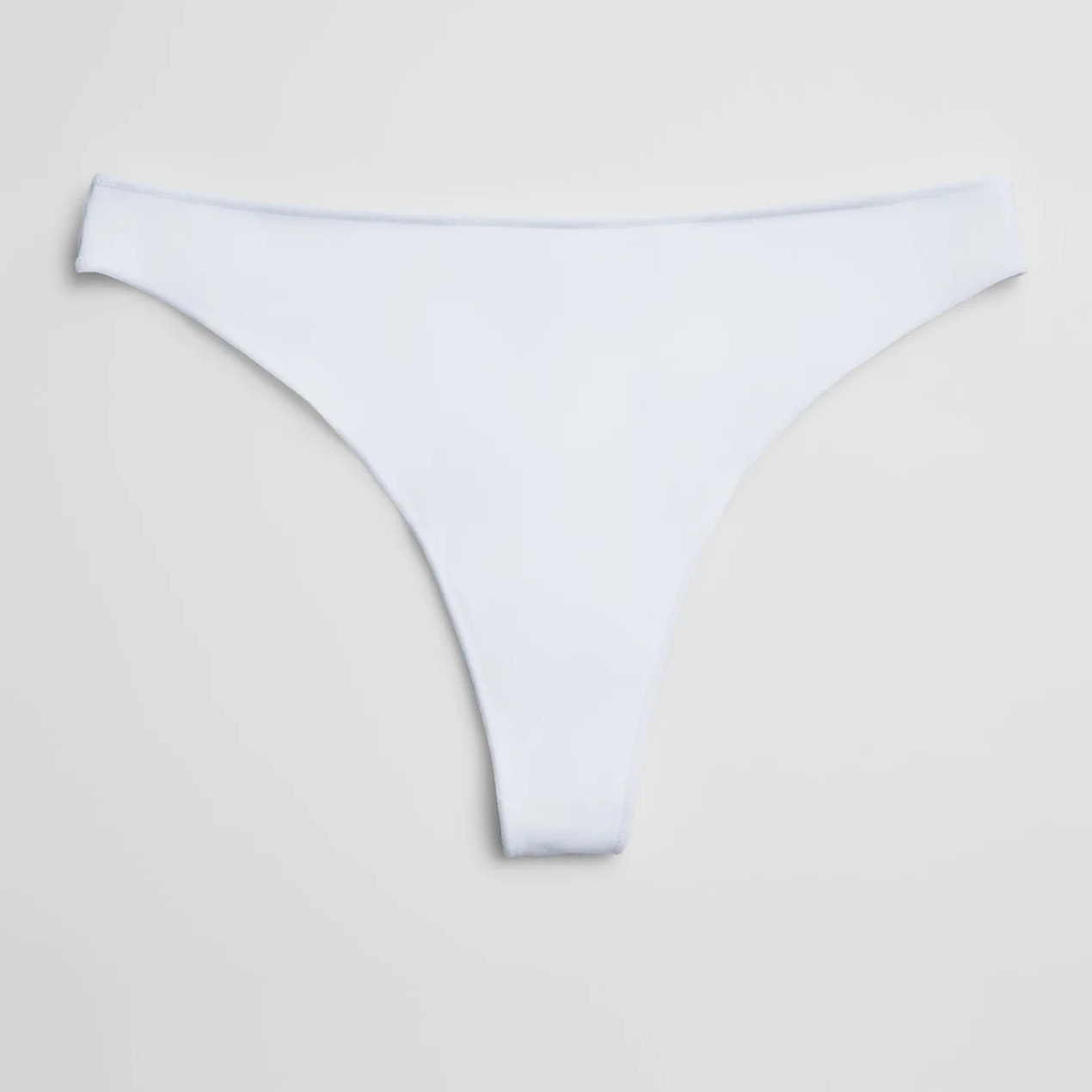 Perizoma basico in cotone bianco