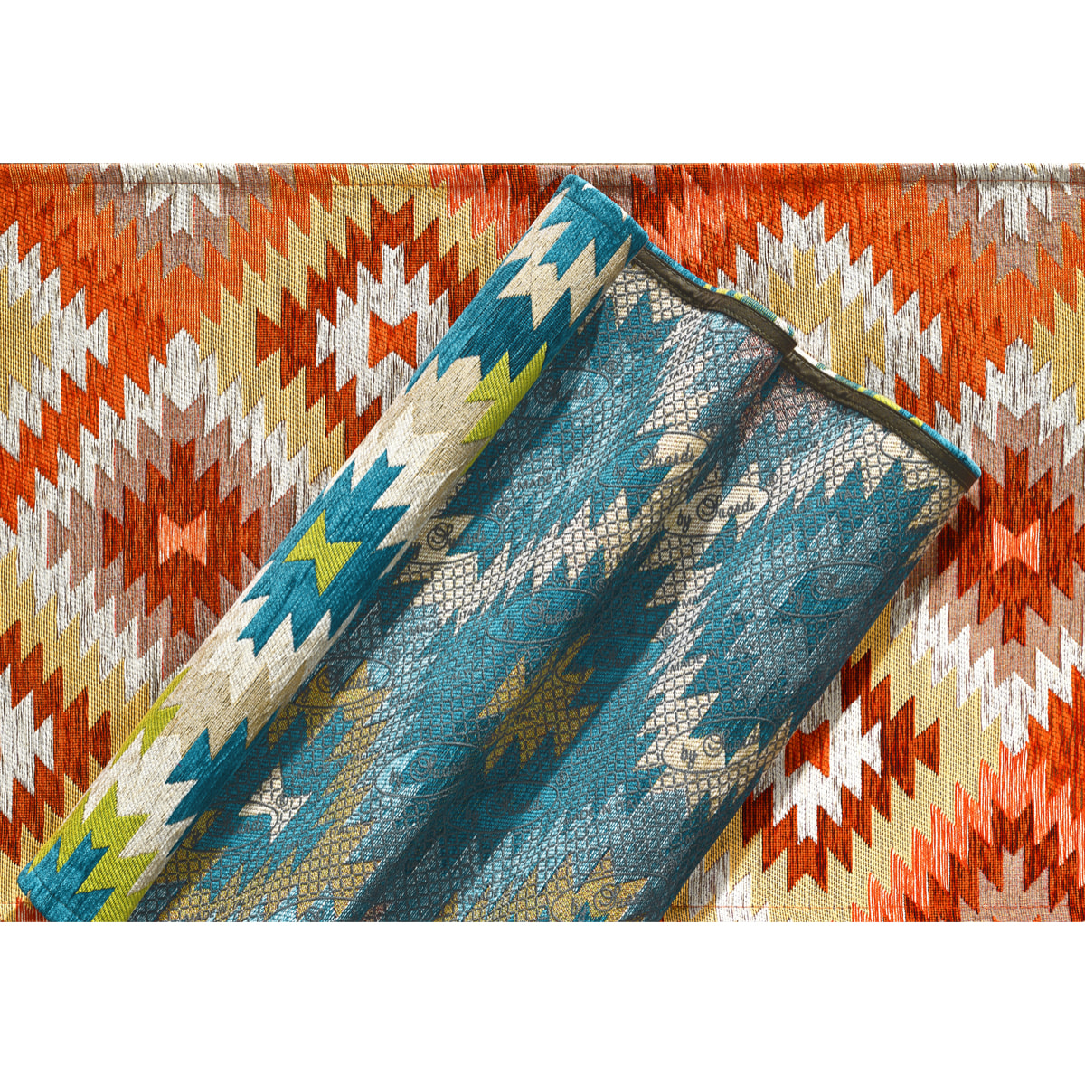 Tappeto Arredo Lavabile Arancio