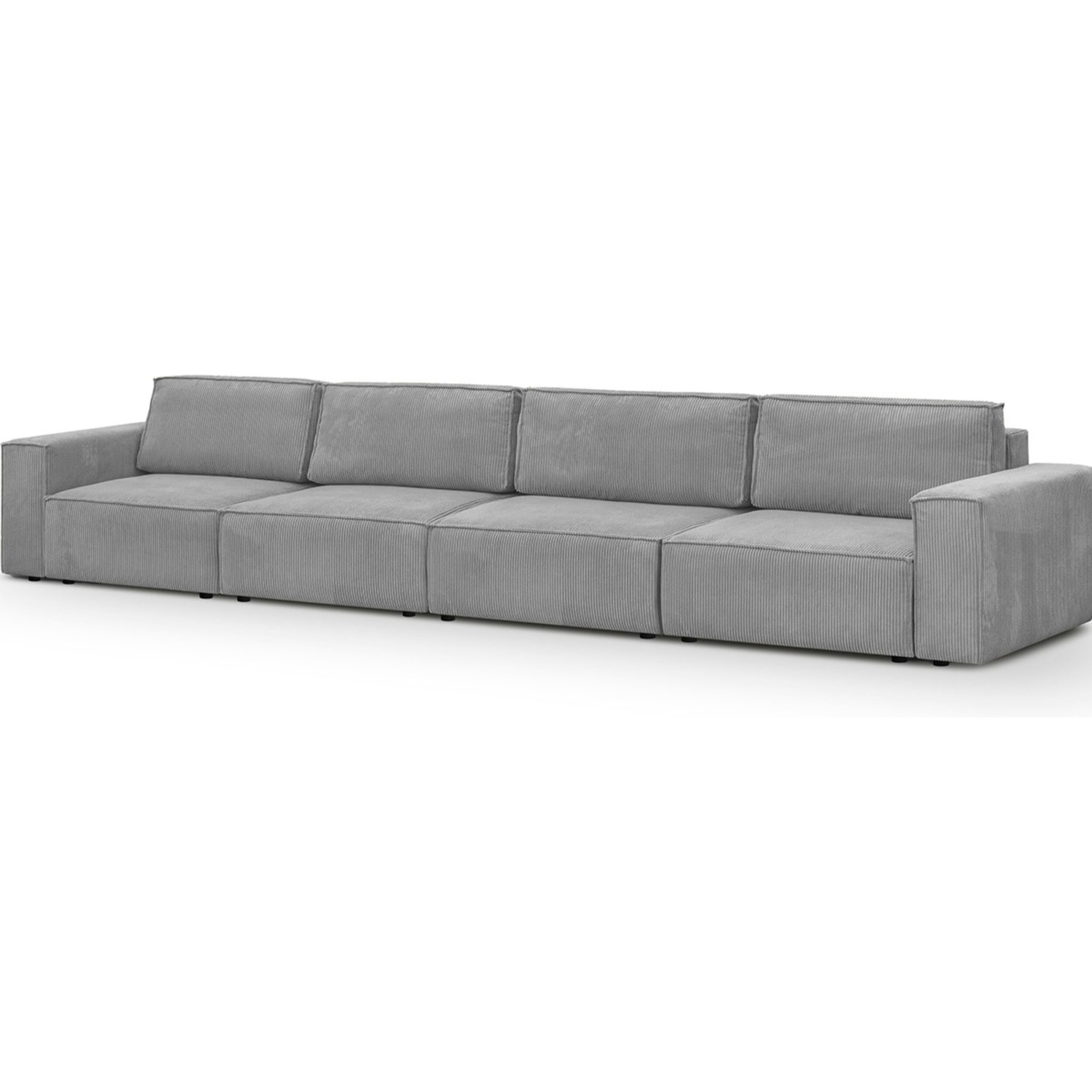 Canapé modulable 6/7 places en velours côtelé - Harper Mod
