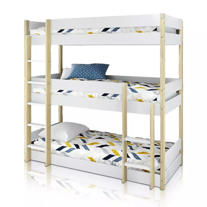 Litera Tristack Blanco - Oak Soft